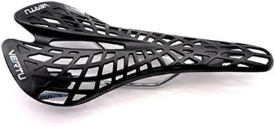 Sportfietszadel - Racefietszadel MTB Zadel - Comfortabel Fietsen - Lichtste Kunststof Zadel - 280 mm x 130 mm - Zwart Wit