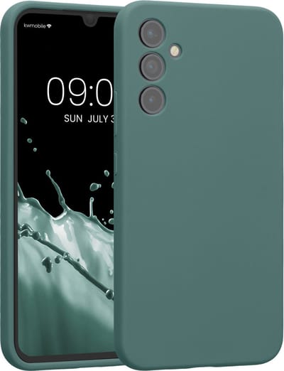 kwmobile telefoonhoesje geschikt voor Samsung Galaxy A34 5G - TPU backcover met siliconen coating - Smartphone case in Arctische nacht