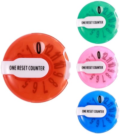 Store_9 - Golfscoreteller - Klikteller - Draagbaar golfaccessoire - Multicolor - Score bijhouden - Handig voor golfspelers - 4 stuks