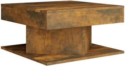 Houten Salontafel 57x57x30cm voor Woonkamer - Praktische Bijzettafel