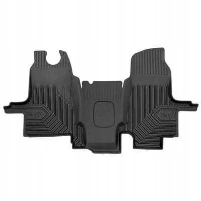 Frogum - No.77 - Automatten 3D - Geschikt voor FORD Transit MK5 (2000-2006) - Pook op de vloer - 1-delig - TPE Rubber - Zwart