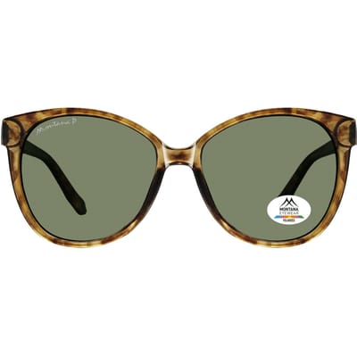 Montana MP74 C glanzende havana soft demi g15 groen gepolariseerde zonnebril