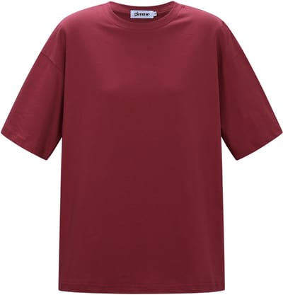 Amour Graphic Tee – Katoenen T-shirt met Print – Romantische Top voor een Casual Look - Rood - Maat S