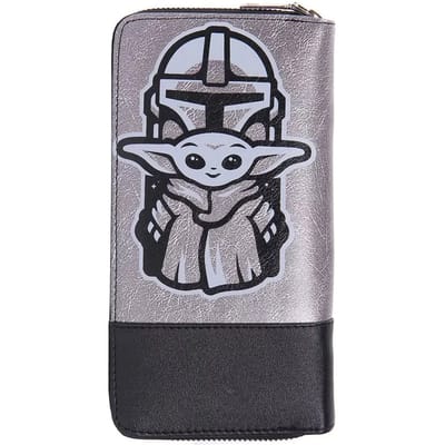 Star Wars Portemonnee Yoda 19 X 10 Cm Polyurethaan Zilver