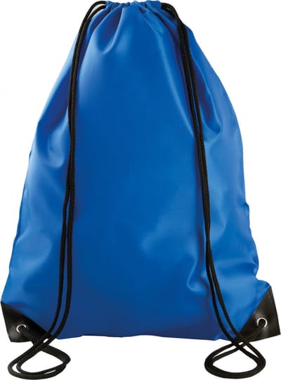 Rugzak/Gymtas/Sporttas/Zwemtas met draagkoordjes KI0104, 34x 44 cm, 13 L, kleur Royal Blauw