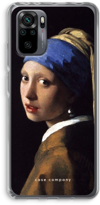 Case Company® - Hoesje geschikt voor Xiaomi Redmi Note 10 Pro hoesje - The Pearl Earring - Soft Cover Telefoonhoesje - Bescherming aan alle Kanten en Schermrand