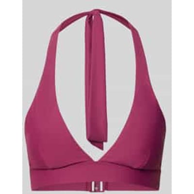 Bikinitop met labeldetail