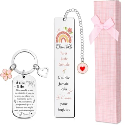 Dailygoods- Bladwijzer - Sleutelhanger - Geschenkdoos - Cadeau voor Vrouwen - Cadeaus voor Mannen - Perfect voor Verjaardag en Feestdagen