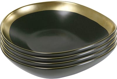 Soepborden Vibrations Ø19cm groen (4/Set) Kare Design