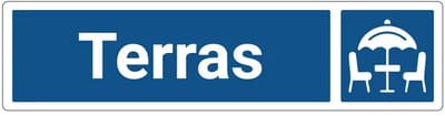 Terras deurbordje met zelfklevende strip | Forex Re materiaal | 20 x 5 cm