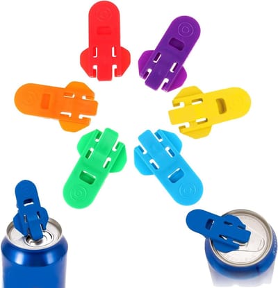 6 Stuks Handmatige Blikopener Set, Herbruikbare Dekselopener voor Frisdrank, Bier en Insectenbescherming