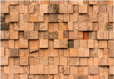 Fotobehangkoning - Behang - Vliesbehang - Fotobehang Sierstenen - Stone Jigsaw - 300 x 210 cm