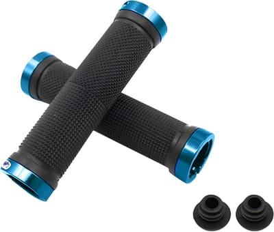 Fietsstuurgrepen - Handvatten Mountainbike - Comfortabel Fietsen - Ergonomisch Antislip - 130 mm Lengte - Blauw