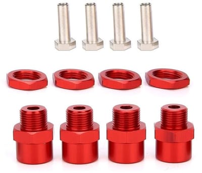 Allecto - zeskant-adapter - 12 mm op 17 mm - ideaal voor