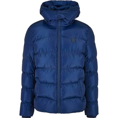 Urban Classic Hodded Puffer Jas Vrouwen Blauw
