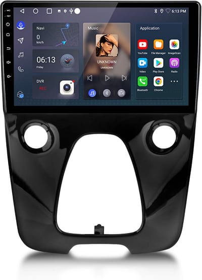 Junsun Autoradio - Geschikt voor Toyota Aygo II Citroen C1 Peugeot 108 (2014-2021) - Android 15 - Draadloos CarPlay & Android Auto - 10 Inch IPS Scherm, GPS Navigatiesysteem, DAB+, WiFi, Stuurwielbediening, RDS, DSP, Quad-core processor