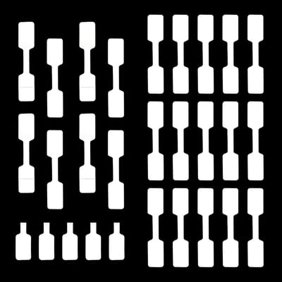 500 Stuks Zelfklevende Prijsstickers voor Sieraden - Rectangulaire Identificatie Labels voor Oorbellen, Kettingen en Armbanden