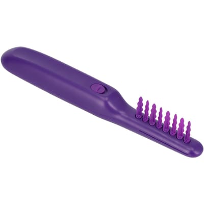 Brosse démêlante Violette Anti-nœuds Portable Rotative Double Usage Humide Sec Démêleur Peigne pour la Maison blue