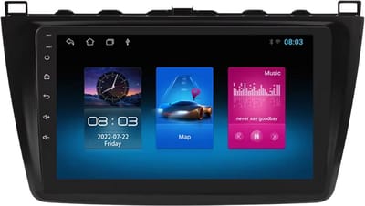 Autoradio met bluetooth - Carplay - Voor Mazda 6 (2007-2012) - Geschikt voor Apple en Android - Stereo - Navigatie - Navigatiesysteem auto - 1GB 16GB