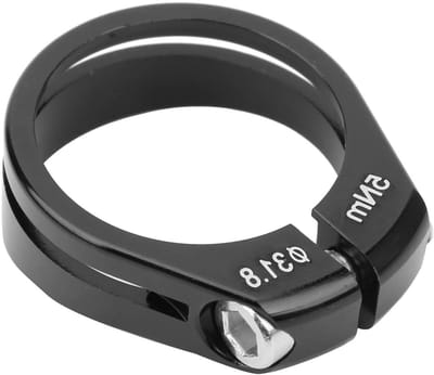 Zadelpenklem Aluminium - Fietszadel Bevestiging - Fietszadel Monteren - CNC Bewerking - 318 mm - Zwart