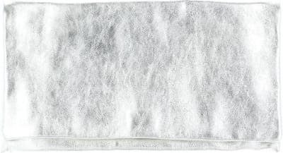 abro Leren Koppeling Avondtas Leather Mimosa Clutch Bag White / Whitegold Zilverkleurig