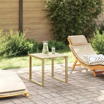 Tuin bijzettafel - Terrastafel - Buiten genieten - Weerbestendig grenen - 50x50x46 cm