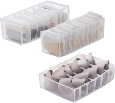 Vouwbare Organizer voor Ondergoed, Kledingopberging, Sokken en BH's - Ruimtebesparende Ladeverdeler voor Kledingaccessoires en Handdoeken
