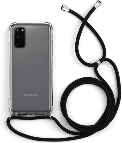 Backcover met koord hoesje - Geschikt voor Samsung Galaxy S20 - Transparant