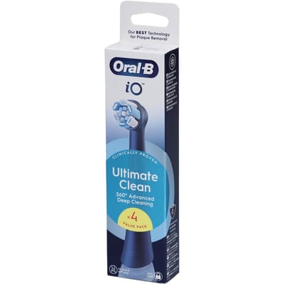 ORAL-B iO Series Ultimate Clean Zwart Vervangende Opzetborstels 4 Stuks