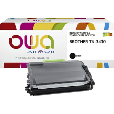 Toner OWA alternatief tbv Brother TN-3430BK zwart