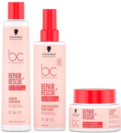 Schwarzkopf - Bonacure Clean Performance Repair Rescue Care Set - 250+200ml+200ml