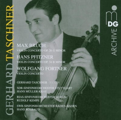 Gerhard Taschner, Sinfonie-Orchester Des Süddeutschen Rundfunks, RIAS Symphonie-Orchester Berlin, SWR Sinfonieorchester Baden-Baden Und Freiburg - Violinconcerto Op.26/34 (CD)