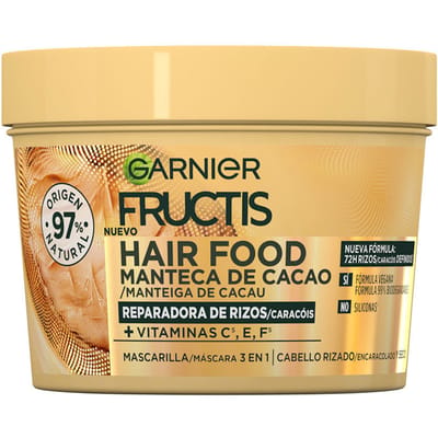 Fructis Haarfood Cacaoboter Masker Voedzaam Krullen 390 ml