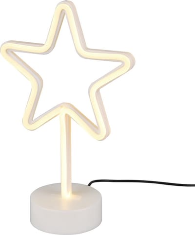 REALITY STAR - Tafellamp - Wit - incl. 1x SMD 1,5 W - USB-aansluiting - Niet dimbaar - Geschikt voor accuvoeding