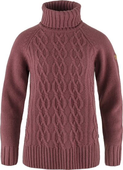 Fjällräven Övik Cable Knit - Mesa purple - Maat Damen_S
