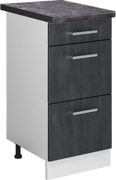 Vicco R-Line Keukenonderkast – 40 cm WB Antraciet Zwart beton