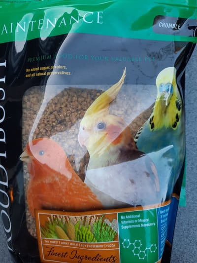Roudybush pelletvoer nibbles voor parkieten,kanarie en exoten 1,25 kg