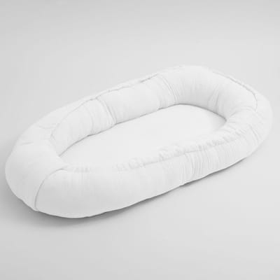 New Baby mousseline babynestje wit 80x50 cm - Cosyslaapnestje