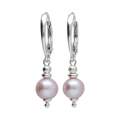 Bela Donaco Oorbellen Classic – orchid parels – Sterling Zilver