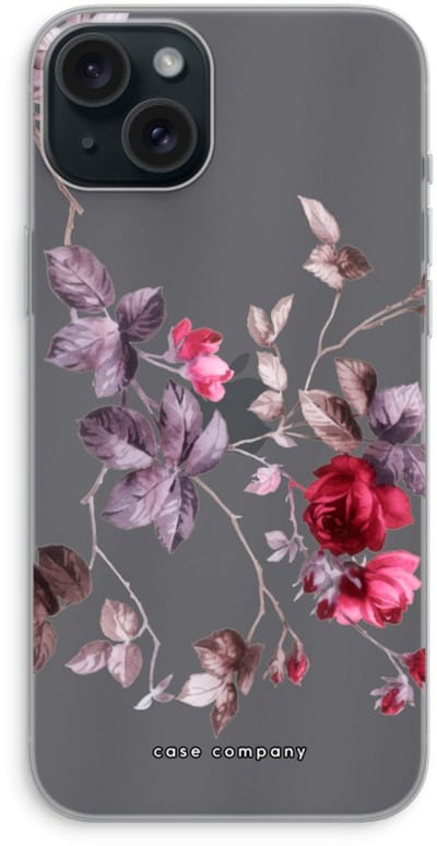 Case Company® - Hoesje geschikt voor iPhone 15 Plus hoesje - Mooie bloemen - Soft Cover Telefoonhoesje - Bescherming aan alle Kanten en Schermrand