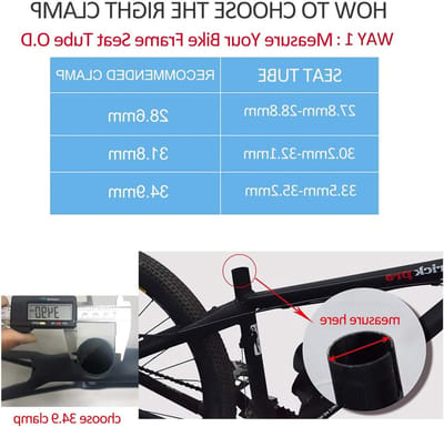 Fiets Zadelslot van Aluminium Legering met Snelle Bevestiging voor 28.6/31.8/34.9 mm Fietszadels, Veilig en Betrouwbaar