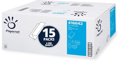 V-vouw handdoeken papier 2-laags gevouwen voor dispensers - 15 pakken