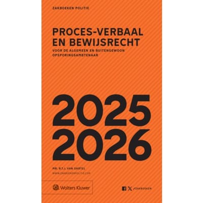 Zakboek Proces-Verbaal En Bewijsrecht 2025-2026