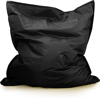 Drop & Sit - Grote Zitzak - Nylon - Zitzakfauteuil - Woonkamerzitzak - Zwart - 130 x 150 cm