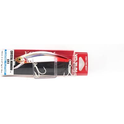 Yo Zuri Crystal Minnow 70 mm drijvend kunstaas R1122-HBGS (1656) gray