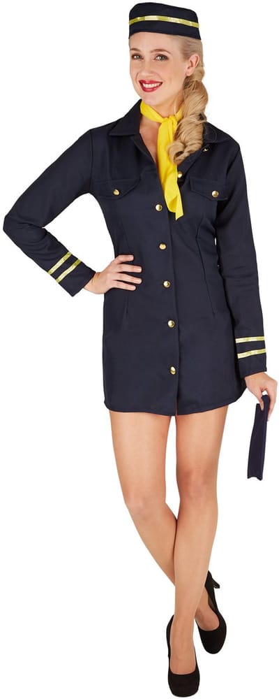 dressforfun - Stewardess XXL - verkleedkleding kostuum halloween verkleden feestkleding carnavalskleding carnaval feestkledij partykleding - 301413