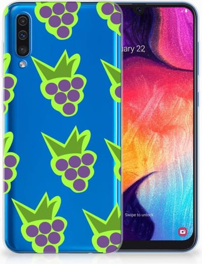 Samsung Galaxy A50 Siliconen Case Druiven