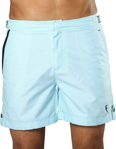 Zwemshort Tampa Stripes Maya Blue - 32 - S