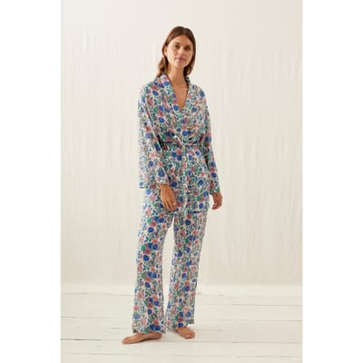 Louise Misha Kimono Yoka Blue Summer Meadow Größe: XS/S | Bademäntel Outlet | Damen | Blau