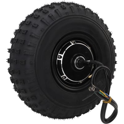 14 inch borstelloze naafmotor voor Hall-sensor, 1500 tot 3500W, krachtige DC-wielnaafmotor voor elektrische motorfietsen en scooters, 48V. black